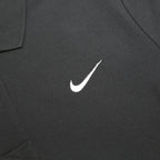 NIKE Mens Black Short Sleeve Plain Polo Shirt L Cotton Classic Casual Sport