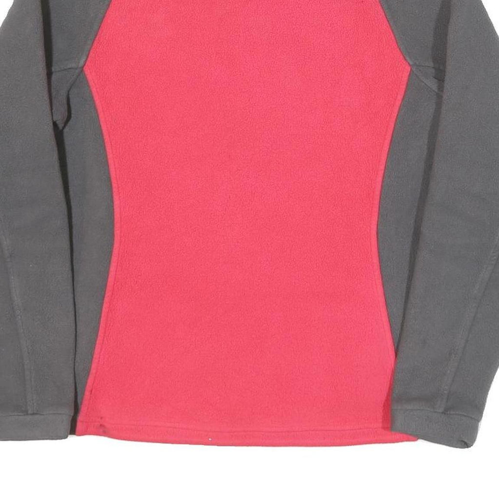 THE NORTH FACE Womens Red & Grey Classic Jacket M Polyester Blend Fleece Zip