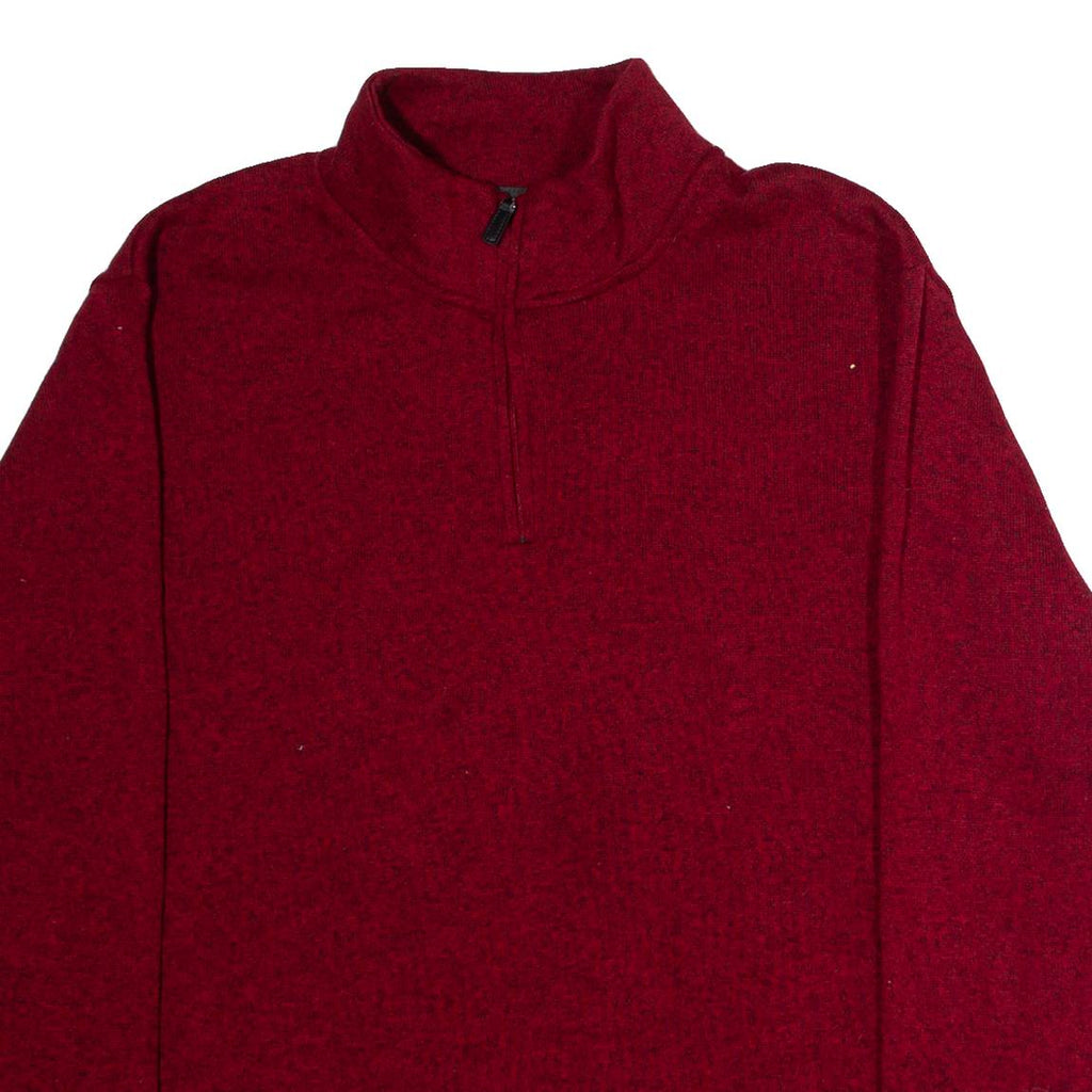 WRANGLER Mens Fleece Red 1/4 Zip XL