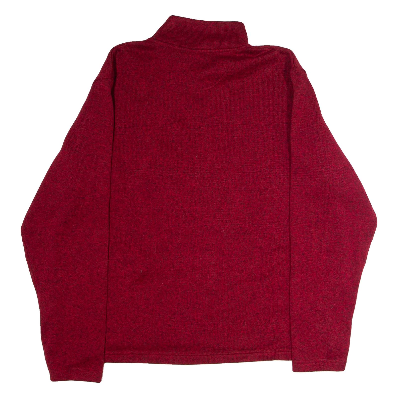 WRANGLER Mens Fleece Red 1/4 Zip XL