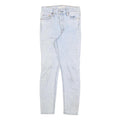 LEVI'S Womens Slim Light Blue Denim Jeans W26 L26 Classic Button Closure