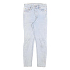LEVI'S Womens Slim Light Blue Denim Jeans W26 L26 Classic Button Closure