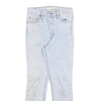 LEVI'S Womens Slim Light Blue Denim Jeans W26 L26 Classic Button Closure