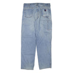 CARHARTT Mens Jeans Blue Regular Straight Denim Medium W38 L35 Workwear