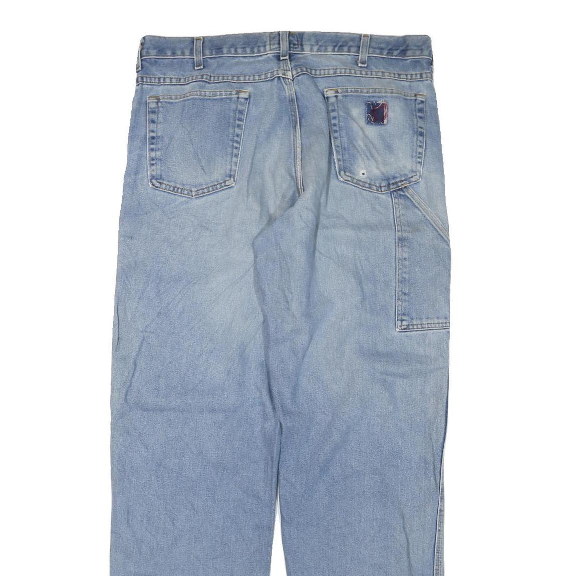 CARHARTT Mens Jeans Blue Regular Straight Denim Medium W38 L35 Workwear