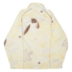 JEAN LEDUC Womens Jacket Yellow Floral L