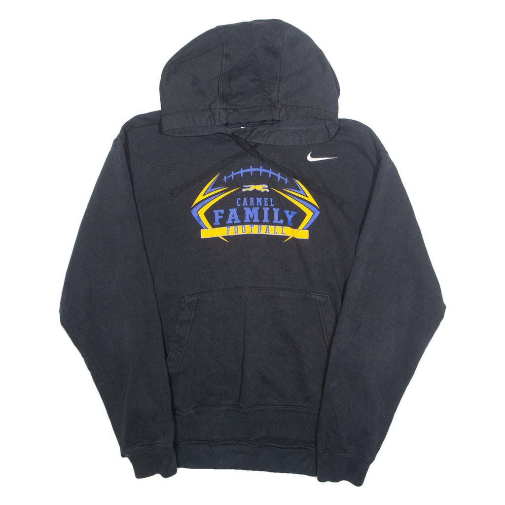 NIKE Carmel Family Football Mens Black Hoodie USA L