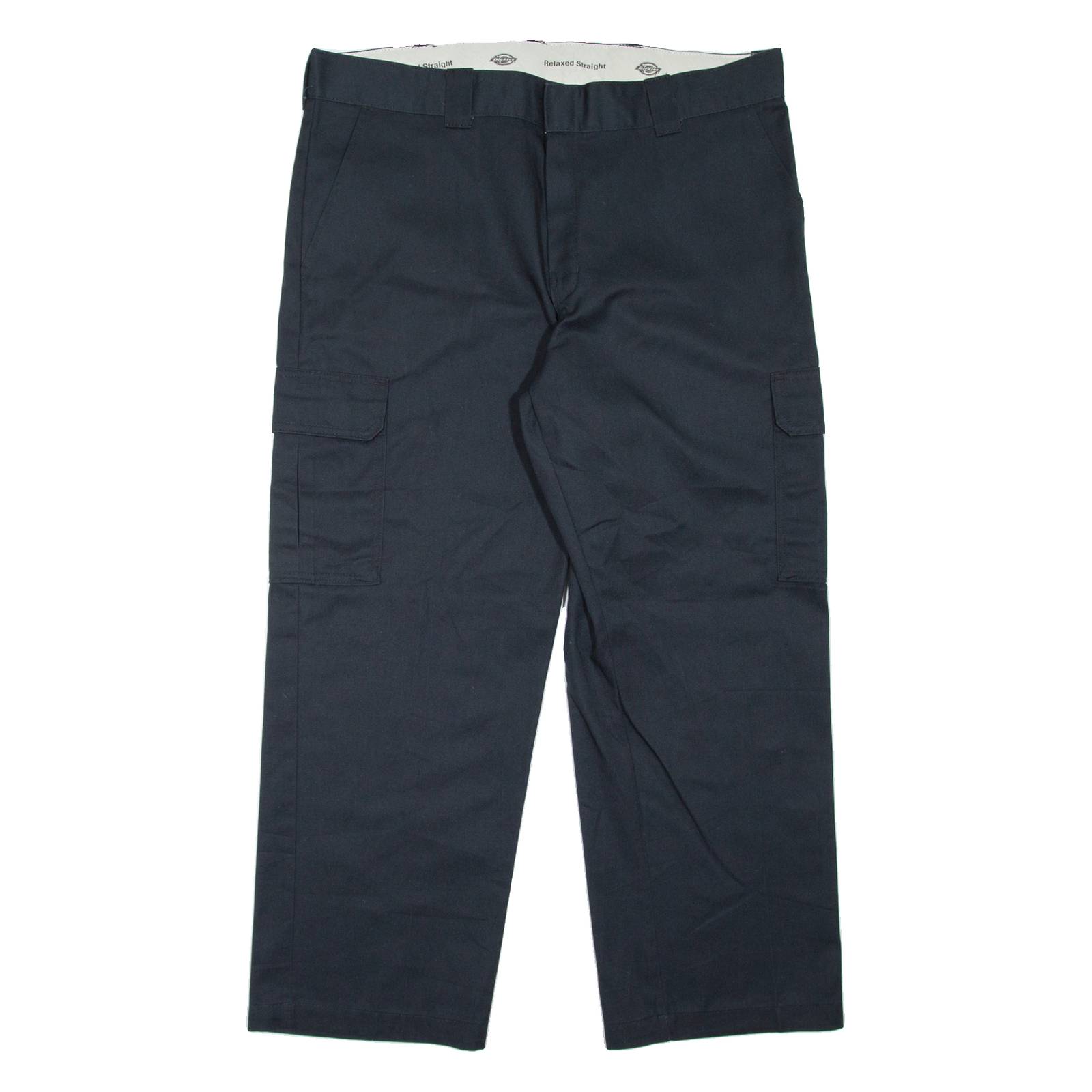 DICKIES Cargo Workwear Mens Trousers Black Relaxed Straight W40 L30