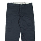 DICKIES Cargo Workwear Mens Trousers Black Relaxed Straight W40 L30
