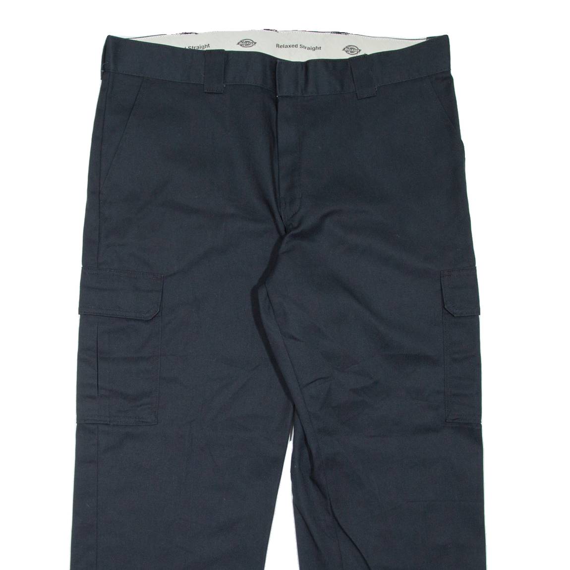 DICKIES Cargo Workwear Mens Trousers Black Relaxed Straight W40 L30