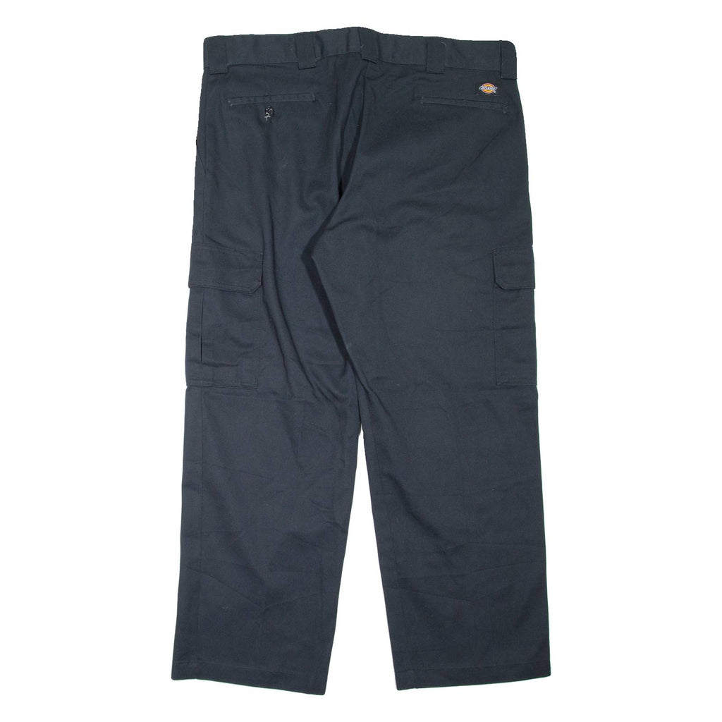 DICKIES Cargo Workwear Mens Trousers Black Relaxed Straight W40 L30