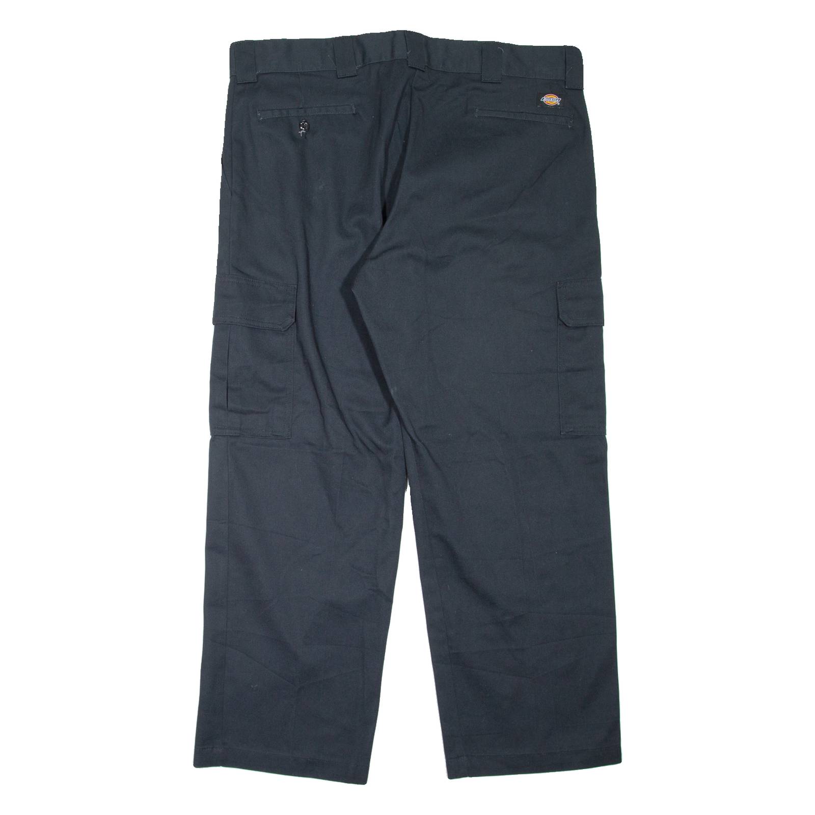 DICKIES Cargo Workwear Mens Trousers Black Relaxed Straight W40 L30