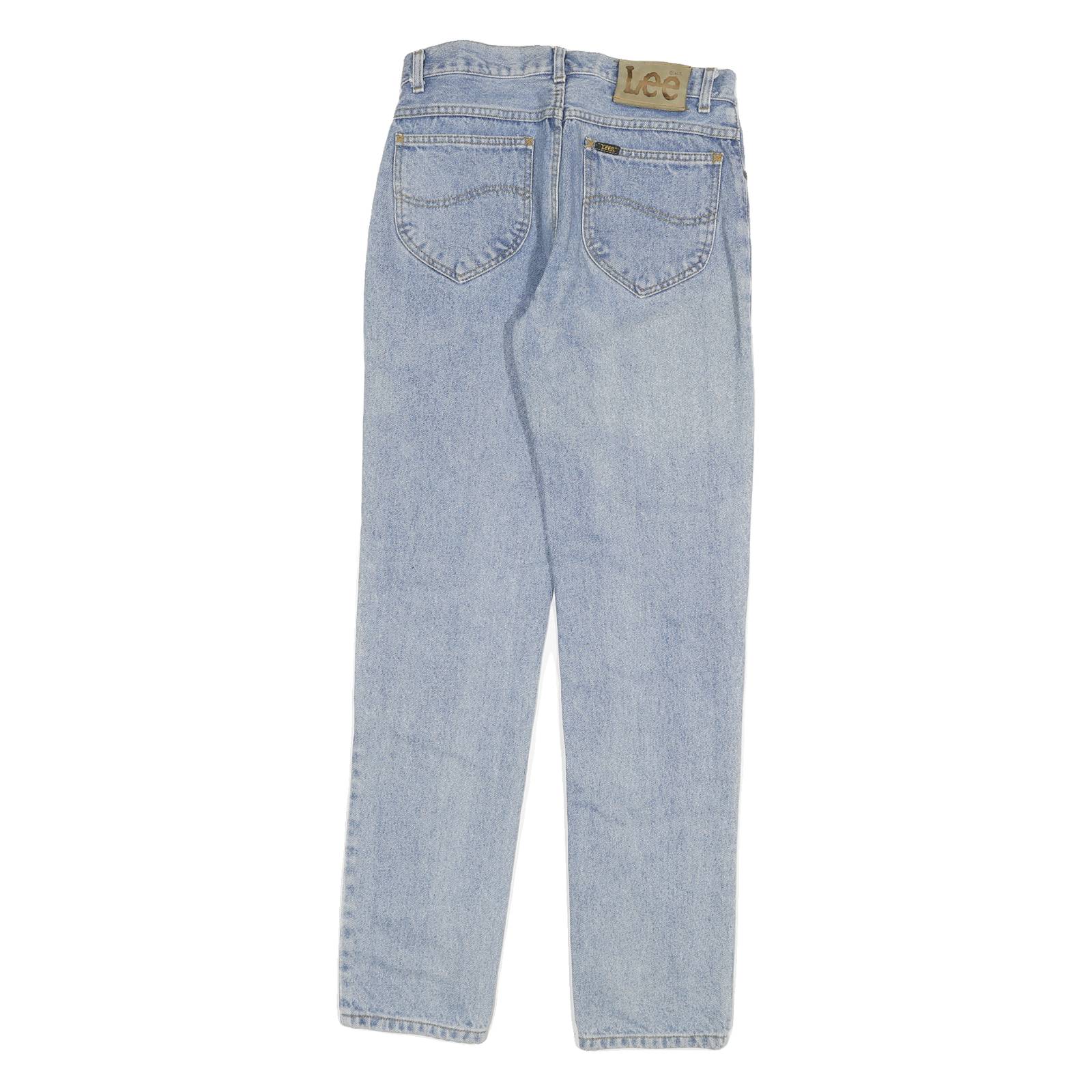 LEE Mens Slim Jeans Blue Denim W28 L32 Zip Classic Plain Cotton