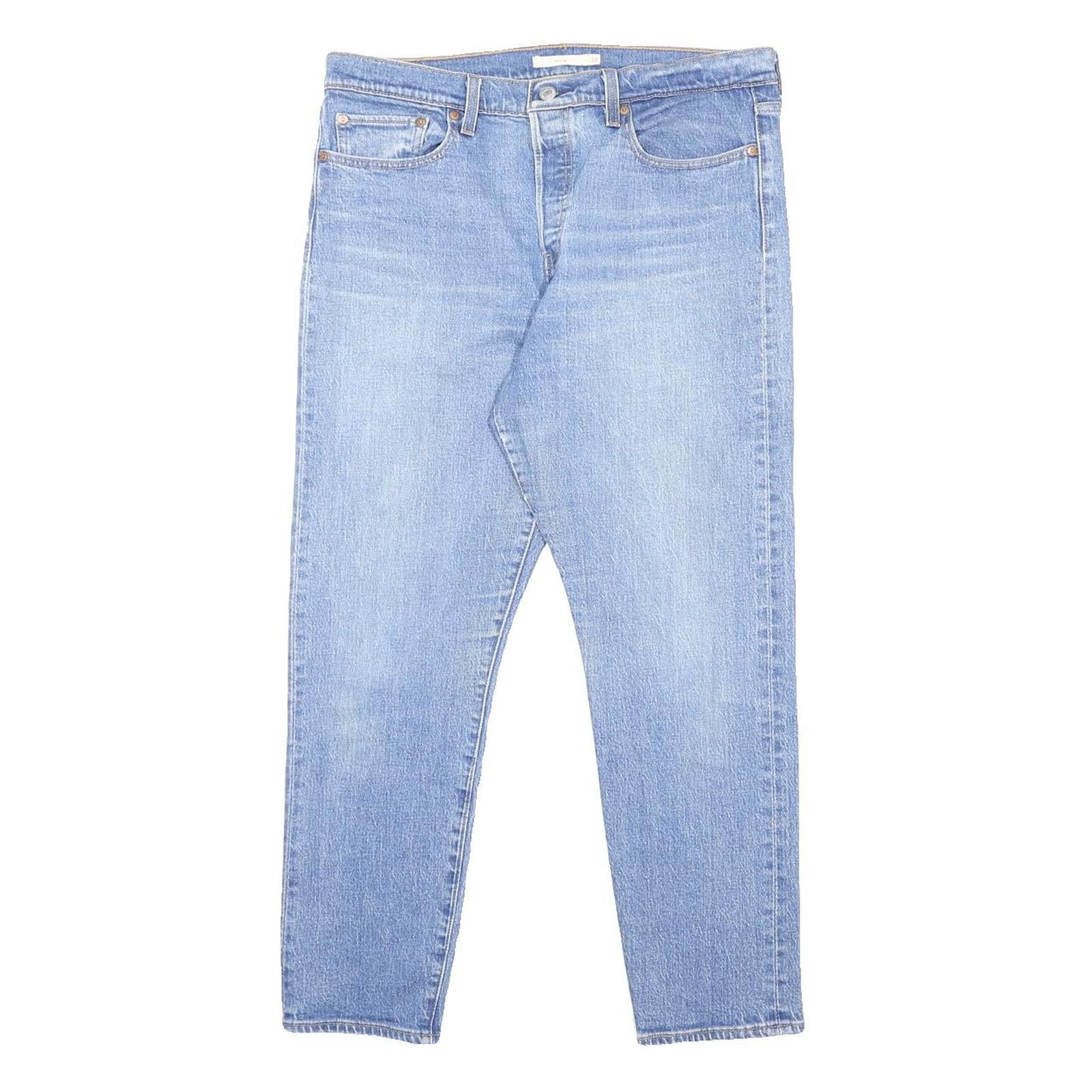 LEVI'S Womens Jeans Blue Slim Skinny Denim Light W32 L27 Classic Zip Fastening
