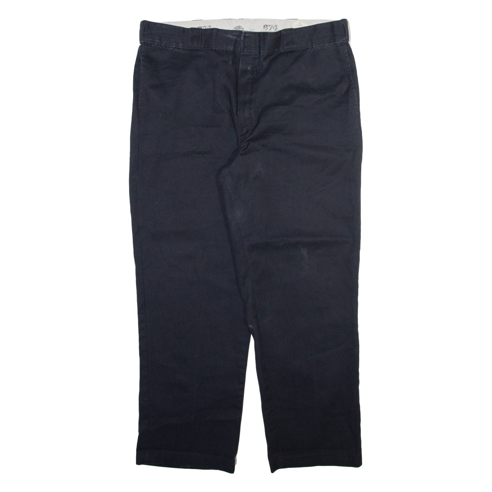 DICKIES 874 Workwear Mens Trousers Black Regular Straight W40 L29