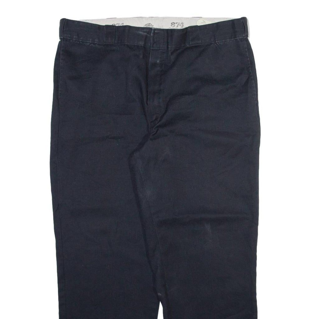 DICKIES 874 Workwear Mens Trousers Black Regular Straight W40 L29