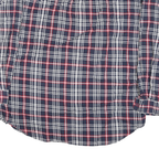 RALPH LAUREN Mens Blue White & Red Checked Shirt L Classic Cotton Blend Long