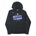 NIKE Mens Black South Tahoe Vikings Soccer Hoodie M Cotton Blend Sportswear
