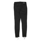 TRUE RELIGION Womens Jeans Black Regular Skinny Denim Raw W27 L28 Distressed Hem