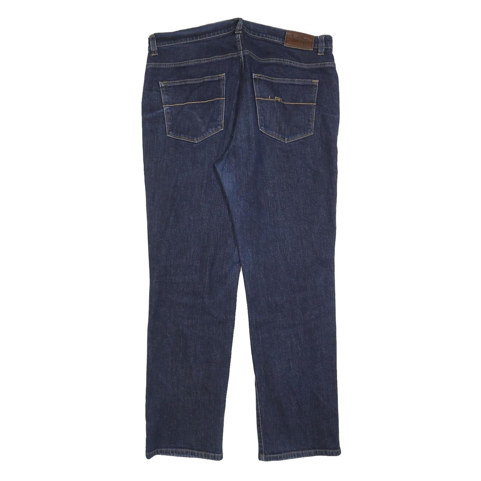 LAUREN RALPH LAUREN Womens Jeans Blue Regular Straight Denim Medium W36 L30