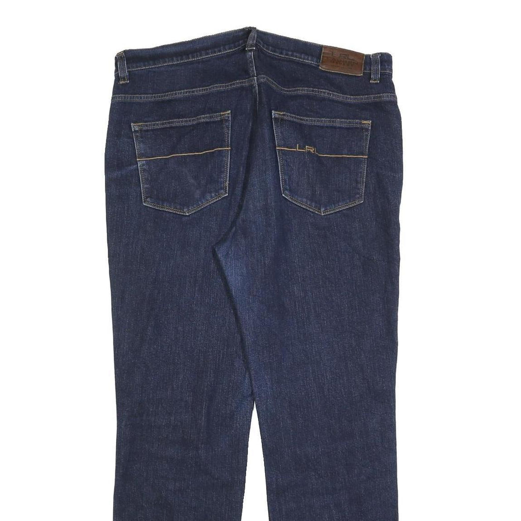 LAUREN RALPH LAUREN Womens Jeans Blue Regular Straight Denim Medium W36 L30