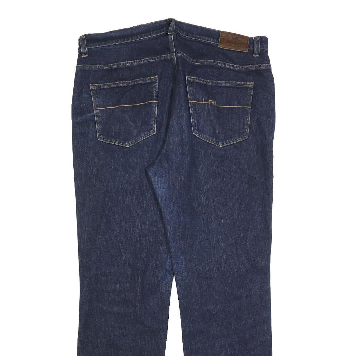 LAUREN RALPH LAUREN Womens Jeans Blue Regular Straight Denim Medium W36 L30