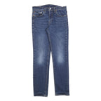 LEVI'S 511 BIG E Mens Slim Blue Denim Medium W31 L32 Zip Jeans Authentic Vintage