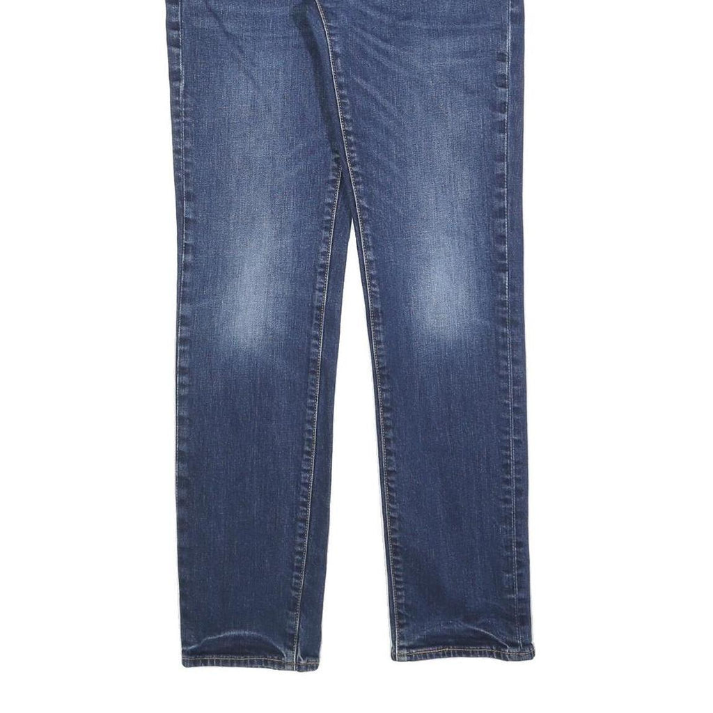 LEVI'S 511 BIG E Mens Slim Blue Denim Medium W31 L32 Zip Jeans Authentic Vintage