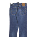 LEVI'S 511 BIG E Mens Slim Blue Denim Medium W31 L32 Zip Jeans Authentic Vintage