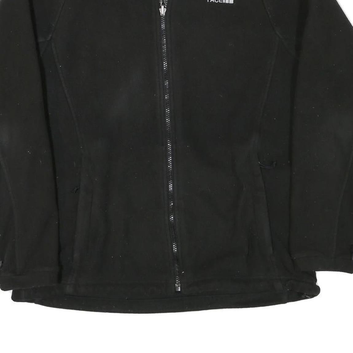 THE NORTH FACE Womens Black Fleece Jacket M Polyester Blend Zip Classic Outdoor