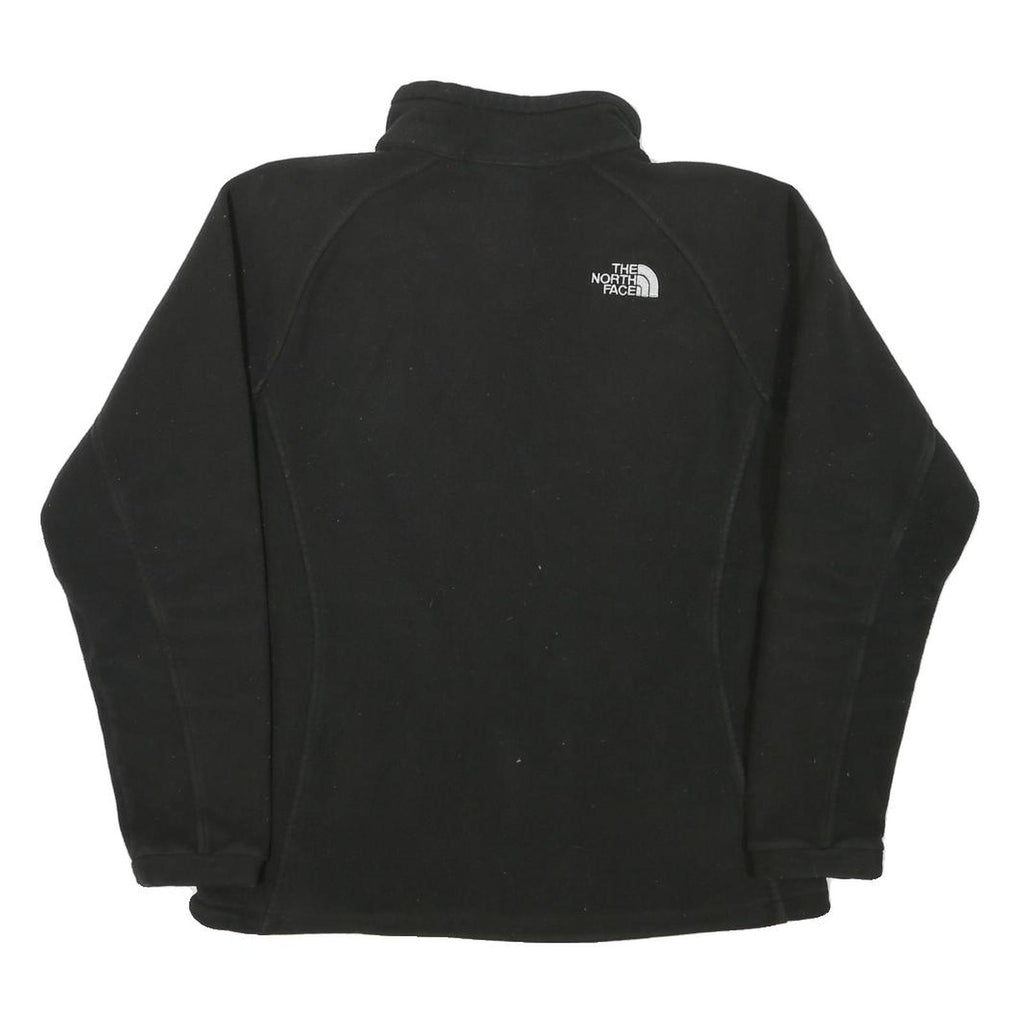 THE NORTH FACE Womens Black Fleece Jacket M Polyester Blend Zip Classic Outdoor