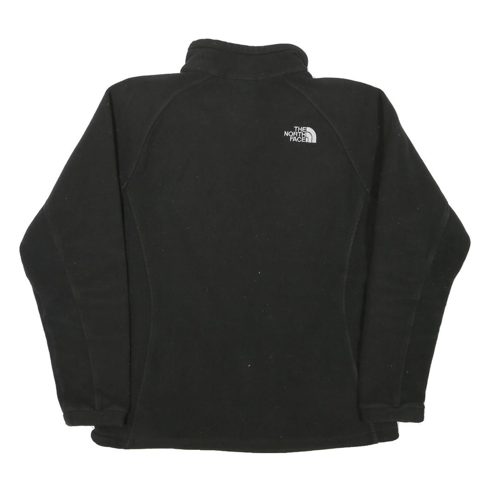 THE NORTH FACE Womens Black Fleece Jacket M Polyester Blend Zip Classic Outdoor