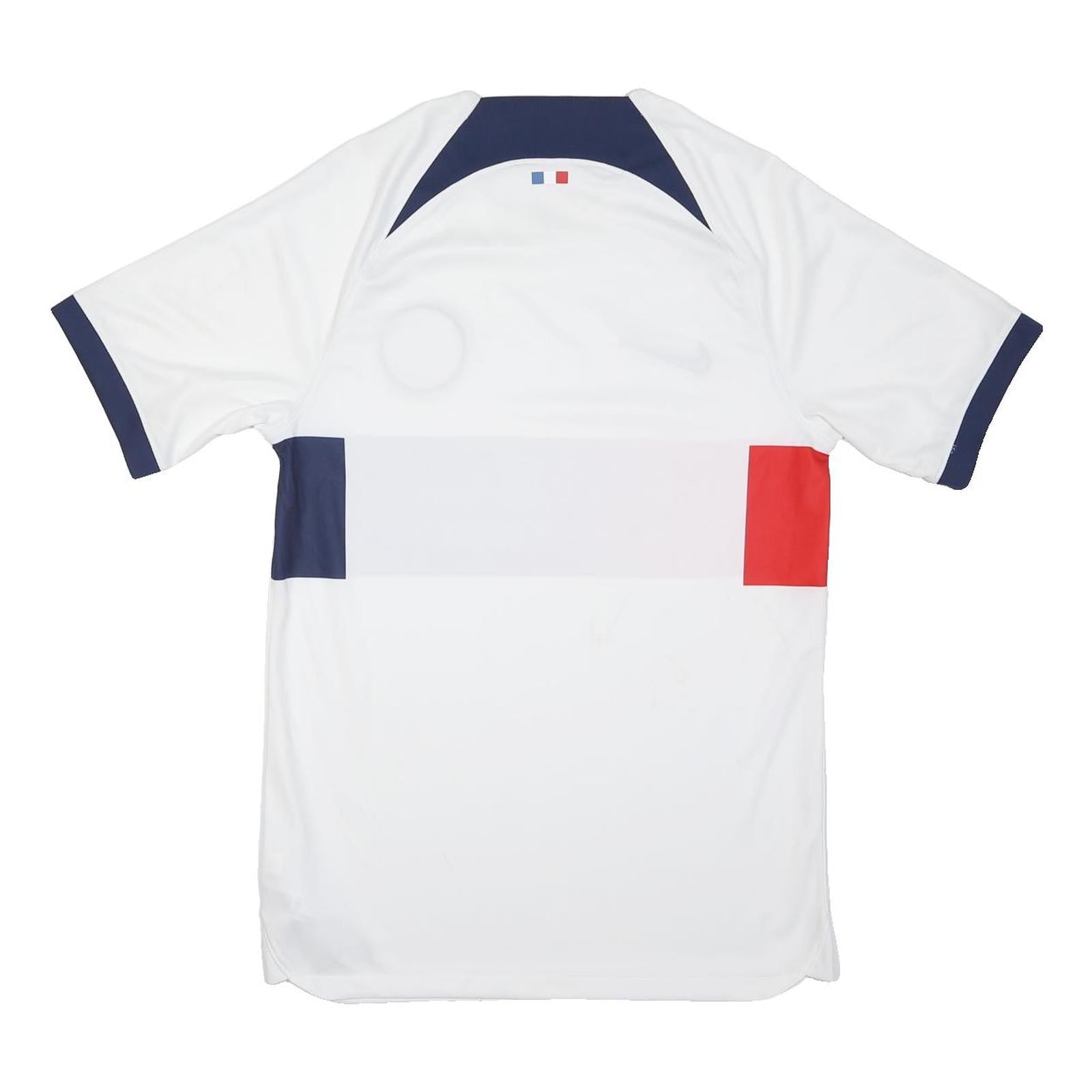 NIKE Mens White Paris Saint-Germain Football Shirt S Short Sleeve Crew Neck