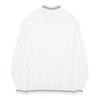 NAUTICA Mens White Pullover Plain Crew Neck Basic Knit Jumper XL Cotton