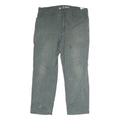CARHARTT Mens Cotton Dark Grey Relaxed Fit Straight Leg Trousers W40 L32