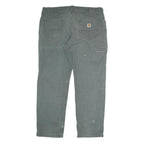 CARHARTT Mens Cotton Dark Grey Relaxed Fit Straight Leg Trousers W40 L32