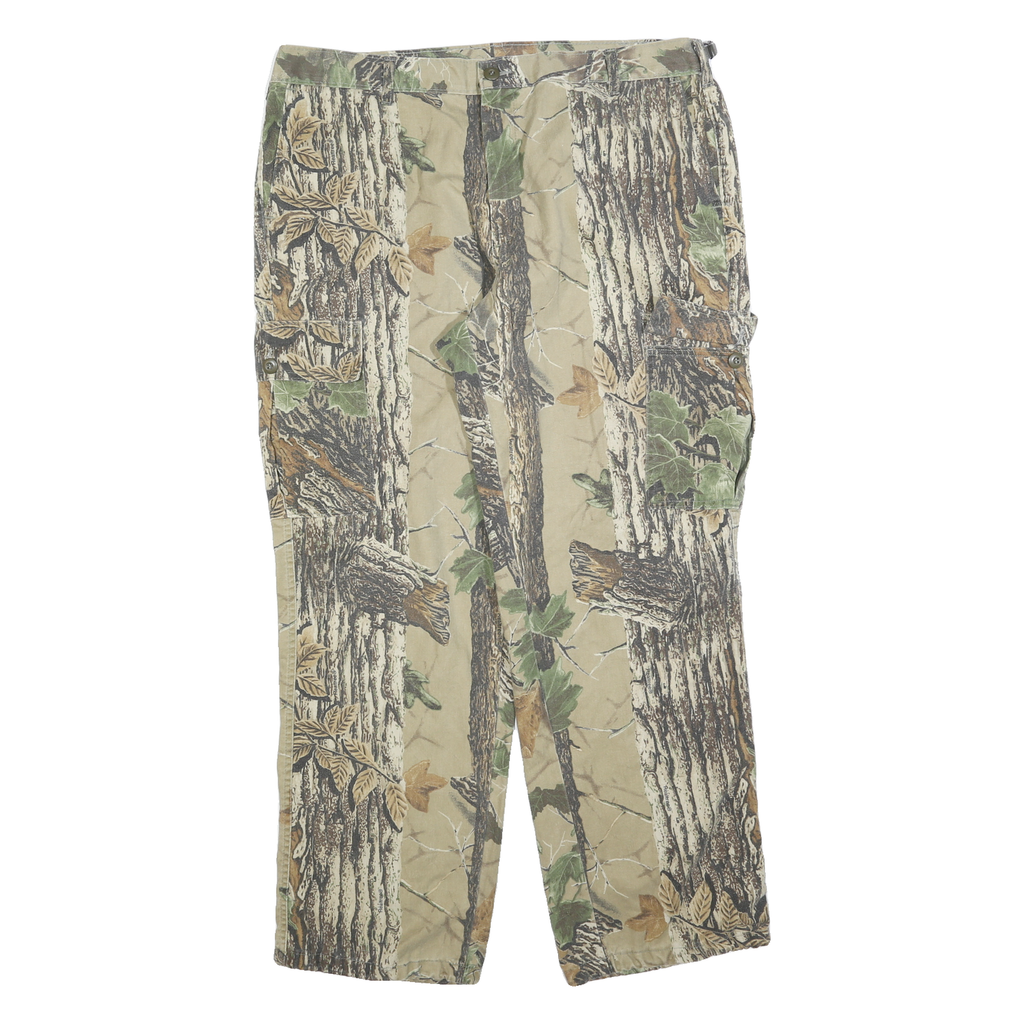 RANGER Mens Polyester Blend Camouflage Regular Straight Trousers W40 L32 Cargo
