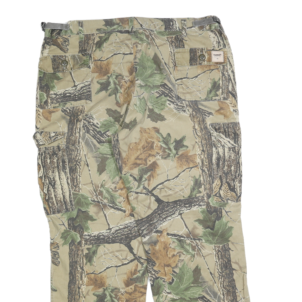 RANGER Mens Polyester Blend Camouflage Regular Straight Trousers W40 L32 Cargo