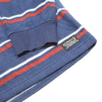LEVI'S Mens Blue & Red Patterned Jumper Crew Neck Basic Knit L Comfortable