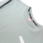 PUMA Mens Blue Crew Neck L Sweatshirt Cotton Blend Pullover Casual