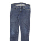 CARHARTT Mens Slim Blue Denim Jeans W29 L32 Cotton Blend Zip Plain Pocket