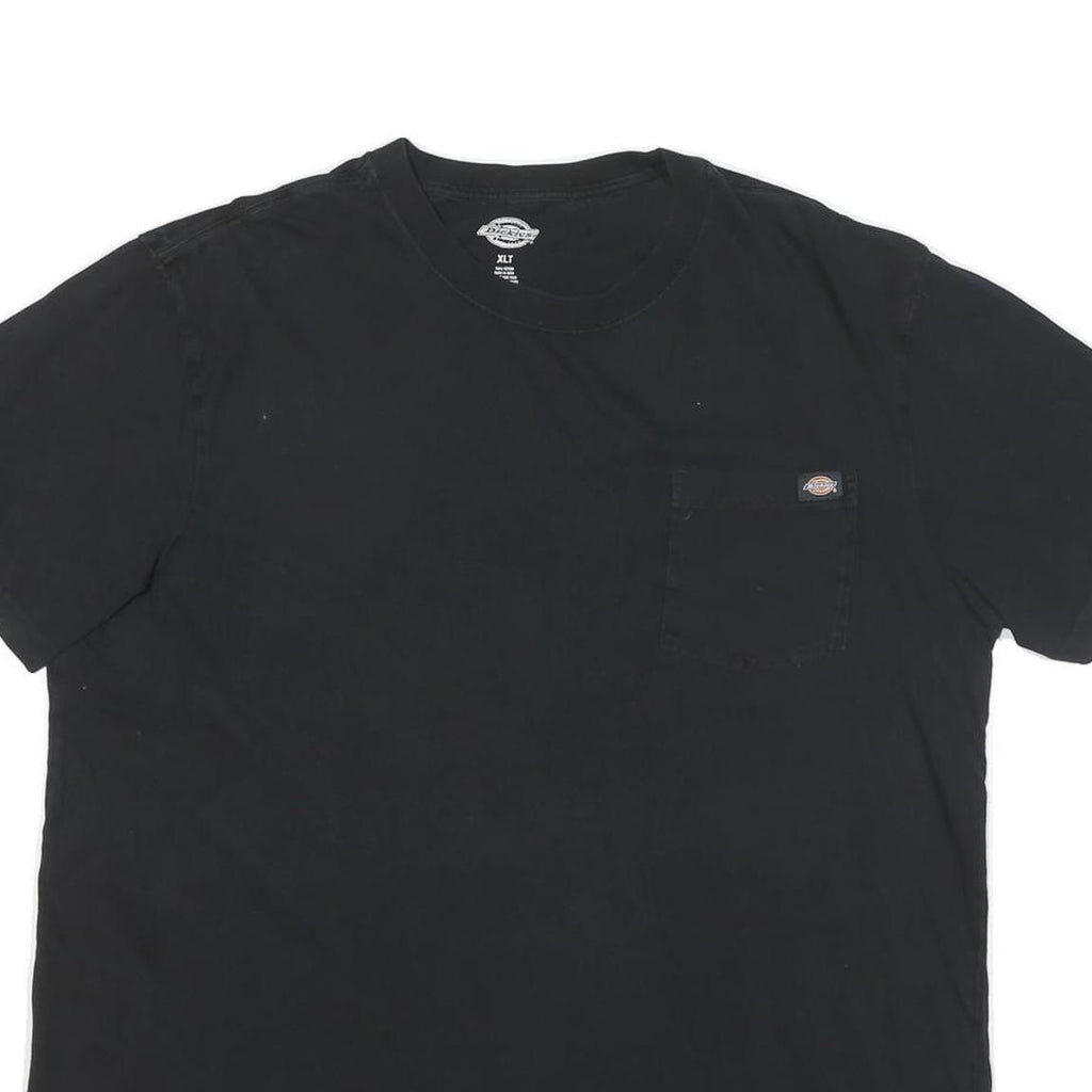 DICKIES Mens Black Pocket T-Shirt XL Short Sleeve Crew Neck Workwear Casual