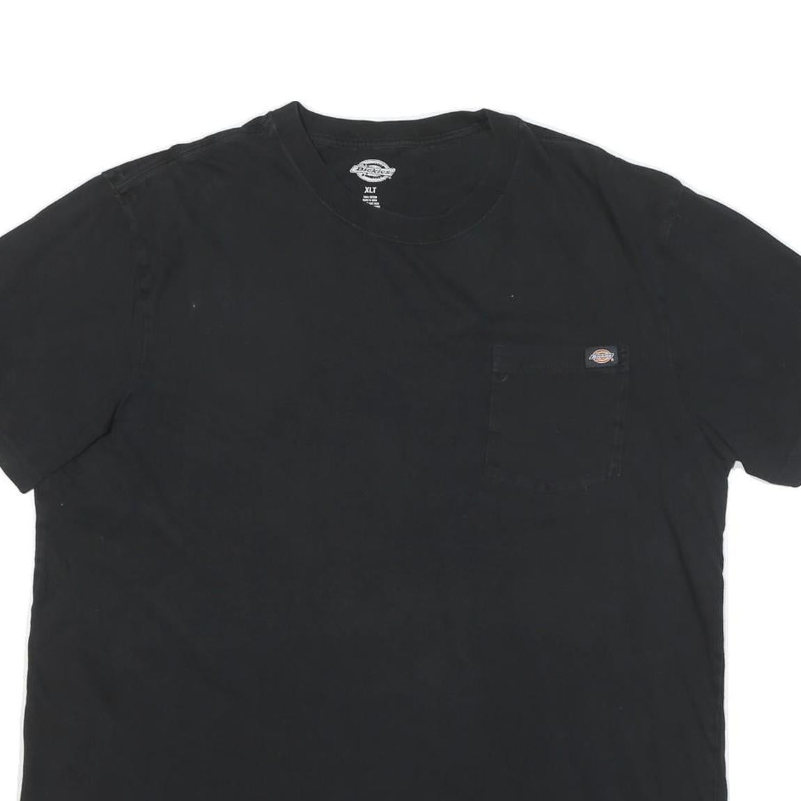 DICKIES Mens Black Pocket T-Shirt XL Short Sleeve Crew Neck Workwear Casual