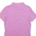 TOMMY HILFIGER Womens Pink Short Sleeve Plain Polo Shirt M Classic Fit