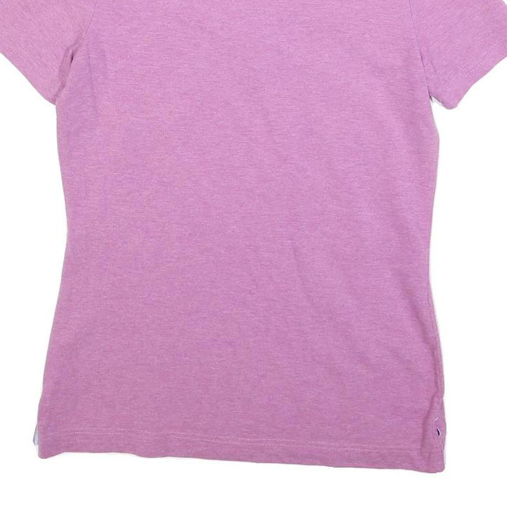 TOMMY HILFIGER Womens Pink Short Sleeve Plain Polo Shirt M Classic Fit