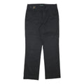 LAUREN RALPH LAUREN Womens Cotton Blend Black Regular Fit Straight Trousers W31