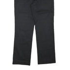 LAUREN RALPH LAUREN Womens Cotton Blend Black Regular Fit Straight Trousers W31