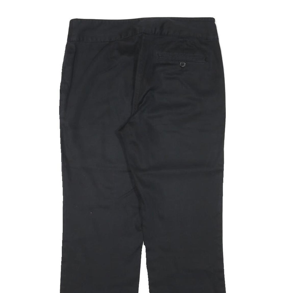 LAUREN RALPH LAUREN Womens Cotton Blend Black Regular Fit Straight Trousers W31