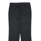 LAUREN RALPH LAUREN Womens Cotton Blend Black Regular Fit Straight Trousers W31