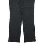 LAUREN RALPH LAUREN Womens Cotton Blend Black Regular Fit Straight Trousers W31